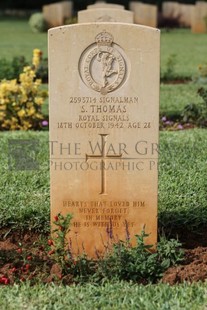 BEIRUT WAR CEMETERY - THOMAS, SIDNEY